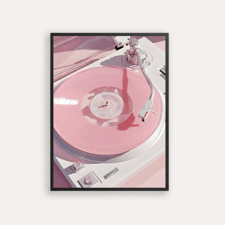 pink vinyl record