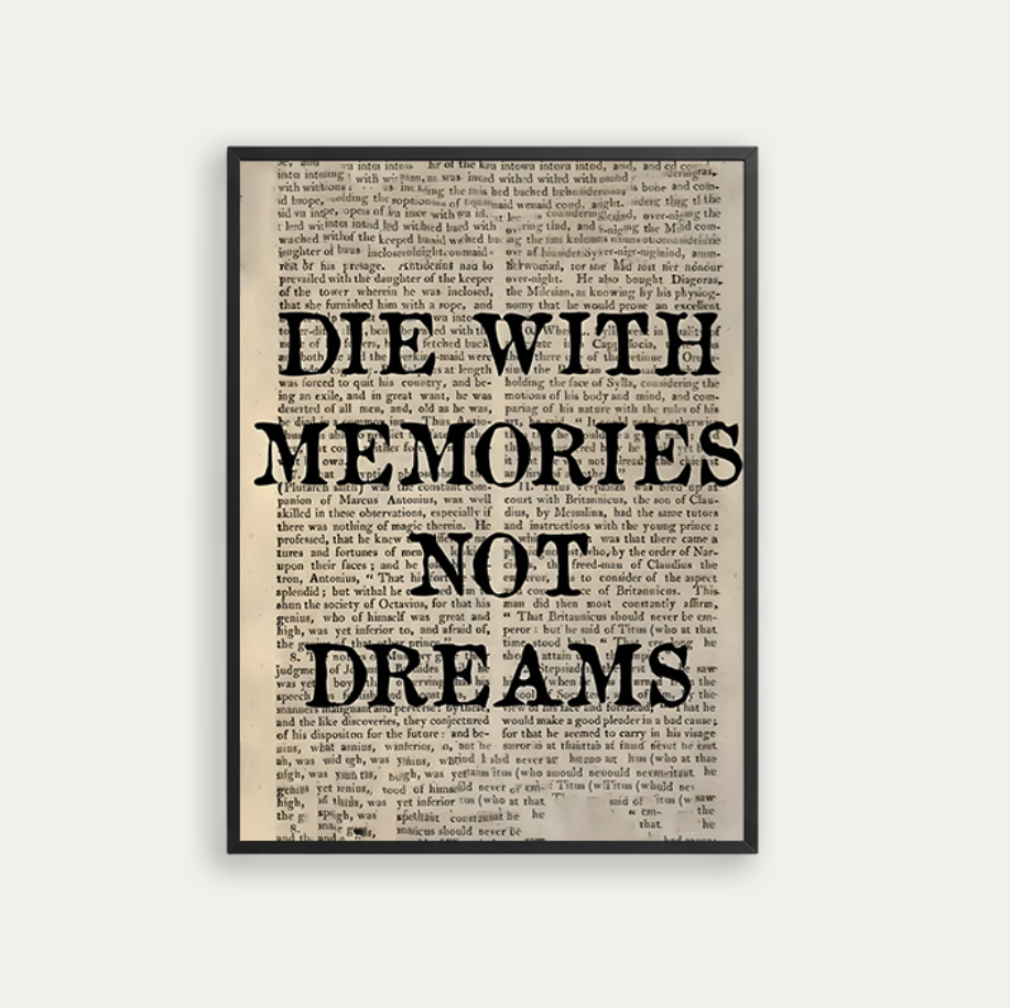 DIE WITH MEMORIES