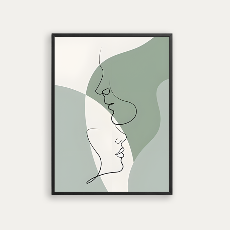 Abstract Drawn Faces