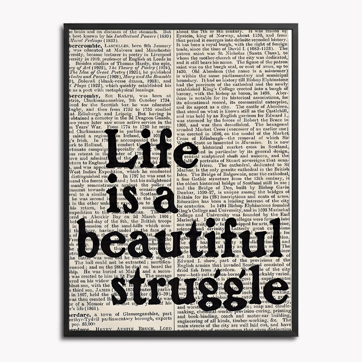 Life is a beautiful struggle