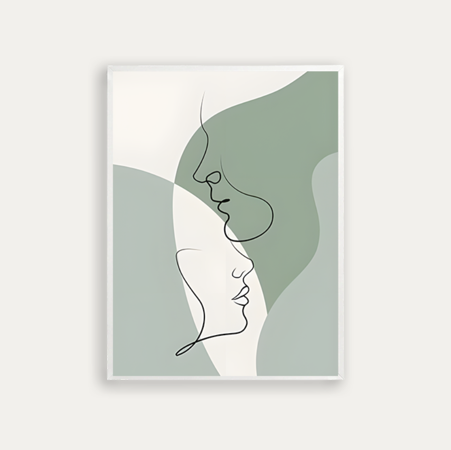Abstract Drawn Faces