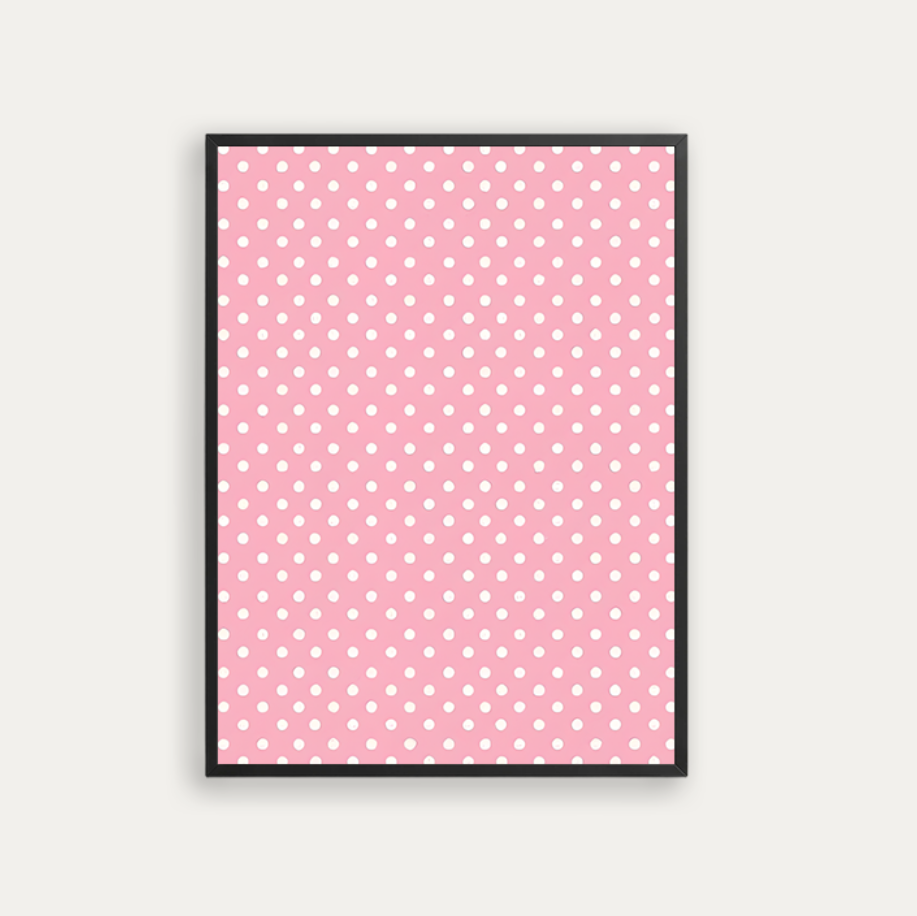 White Polka Dot