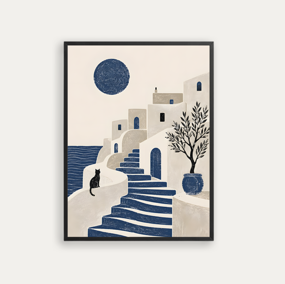 Mediterranean Coastal Scene