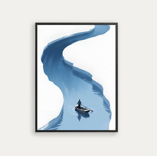 Small boat in the river