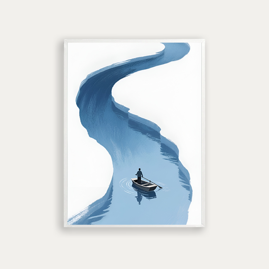 Small boat in the river